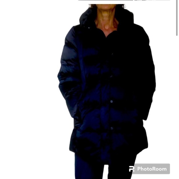 Down Black Puffer Coat Jacket  size medium - Picture 5 of 15